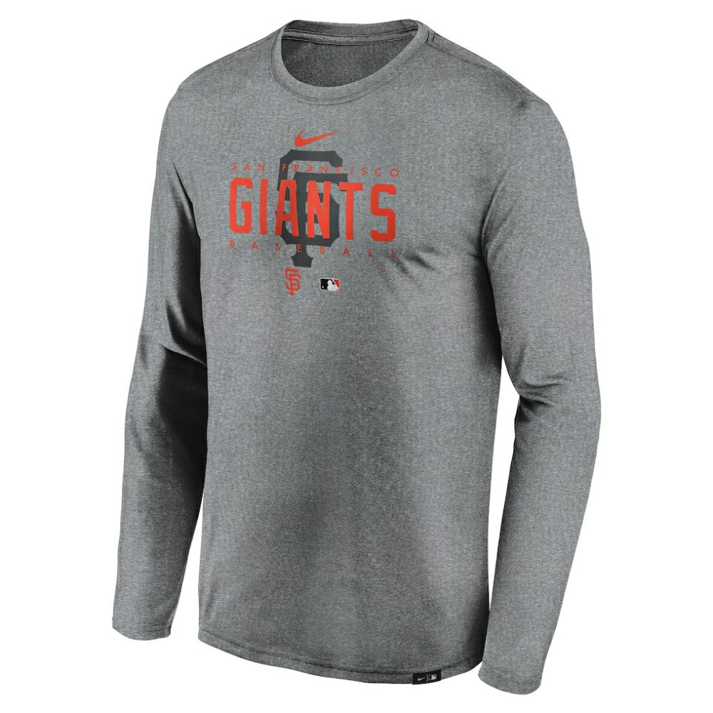 San Francisco Giants Nike Authentic Collection Team Logo Legend Performance Long Sleeve T-Shirt | MLB Outlet