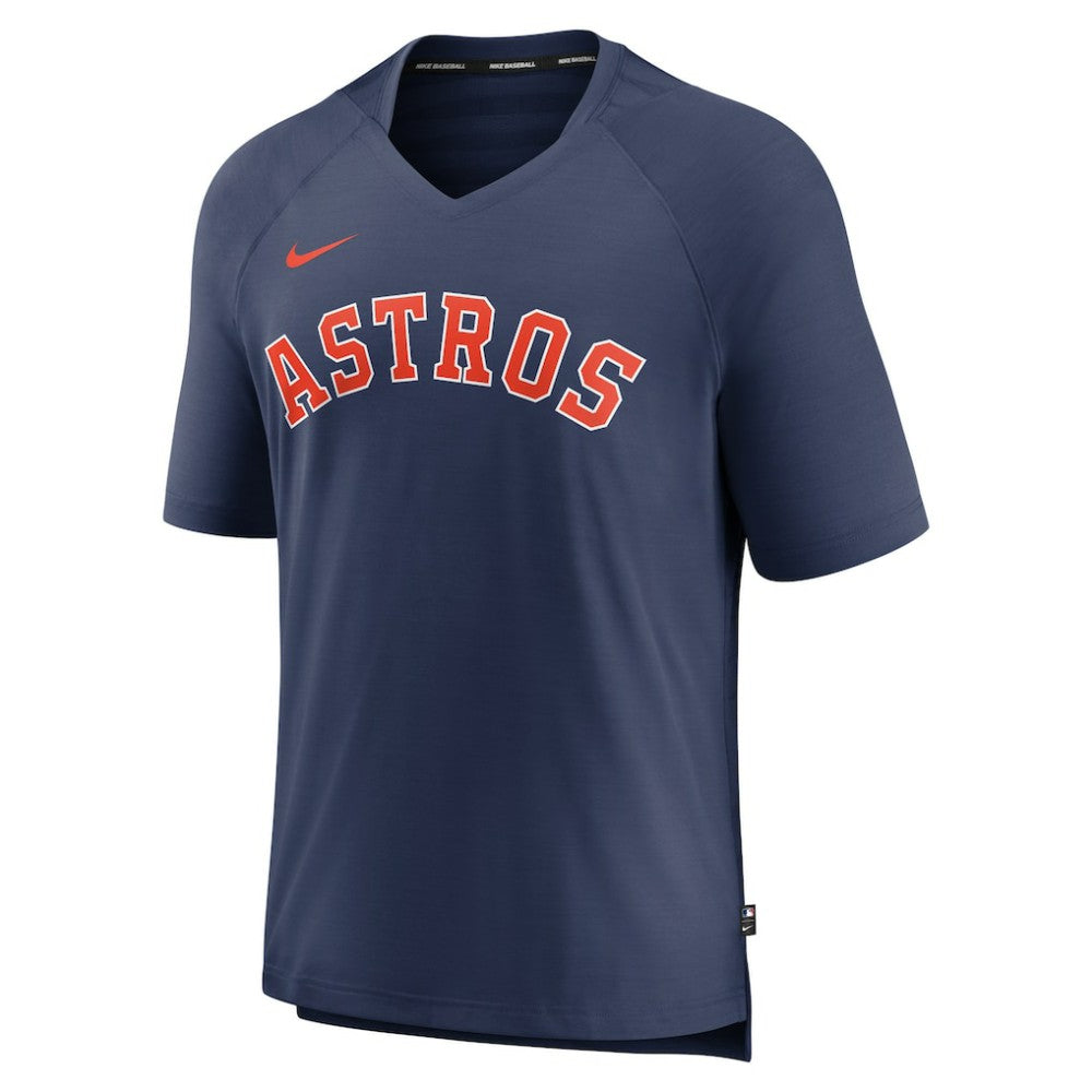 Houston Astros Nike Authentic Collection Pregame Raglan Performance V-Neck T-Shirt | MLB Discount