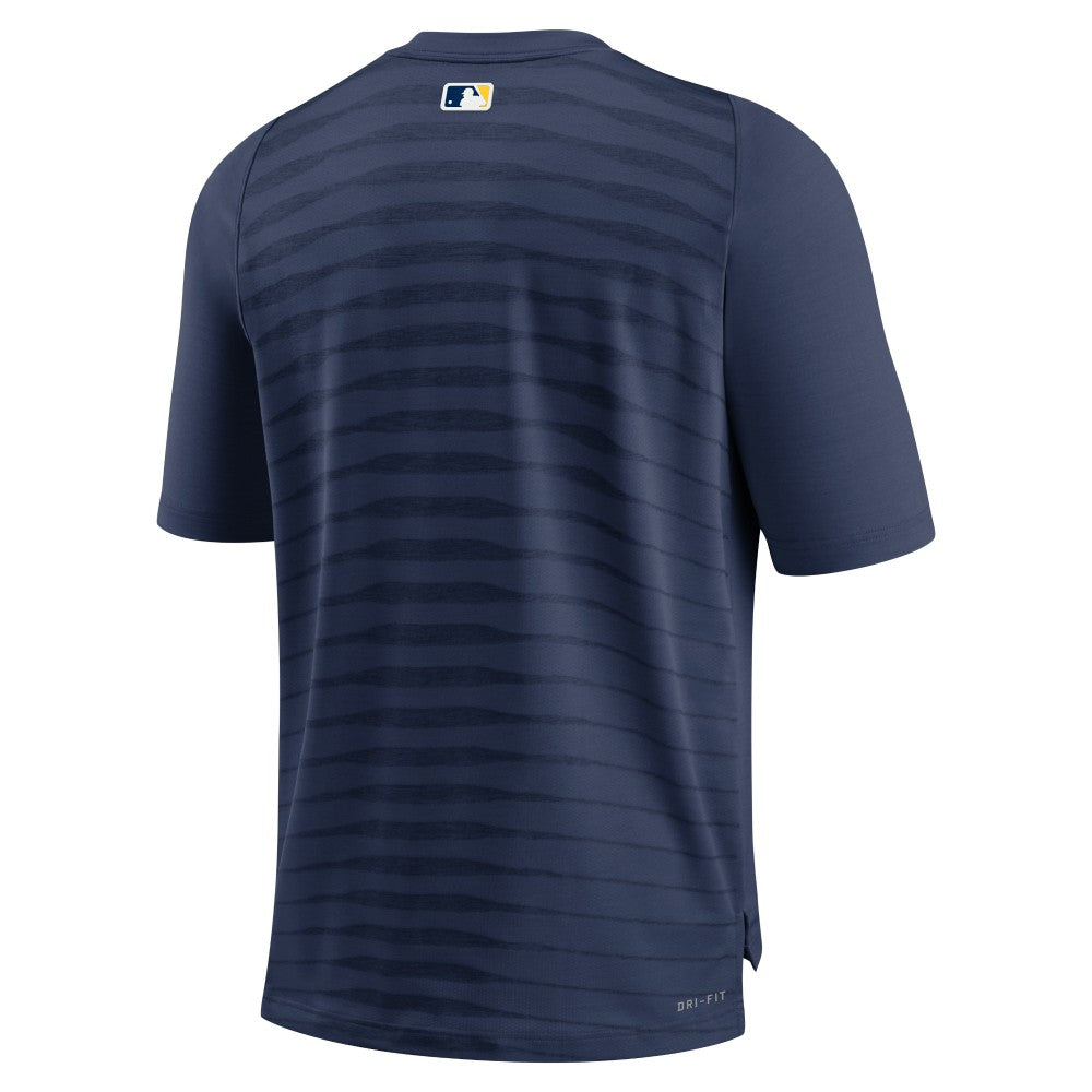 Milwaukee Brewers Nike Authentic Collection Pregame Raglan Performance V-Neck T-Shirt | MLB US