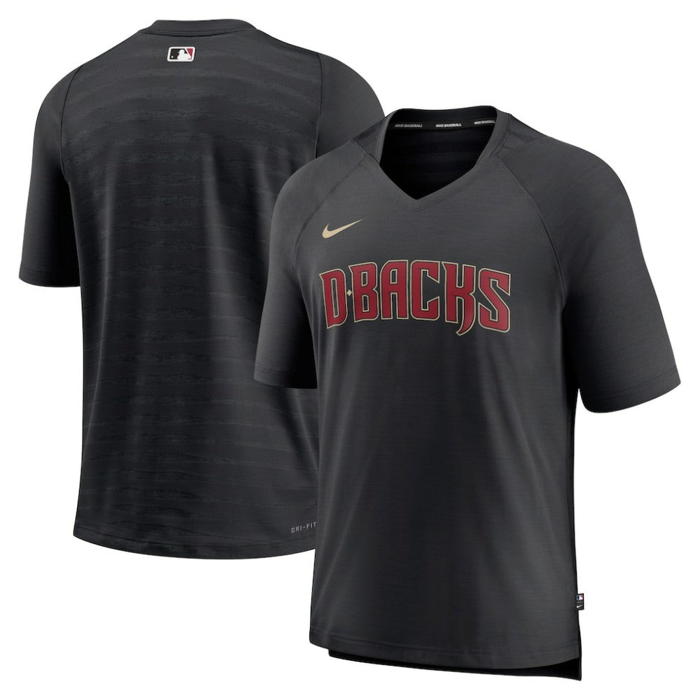 Arizona Diamondbacks Nike Authentic Collection Pregame Raglan Performance V-Neck T-Shirt | MLB On Sale