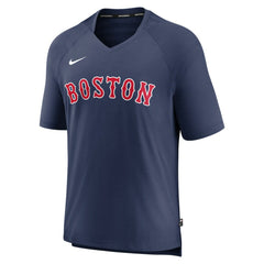 Boston Red Sox Nike Authentic Collection Pregame Raglan Performance V-Neck T-Shirt | MLB Outlet