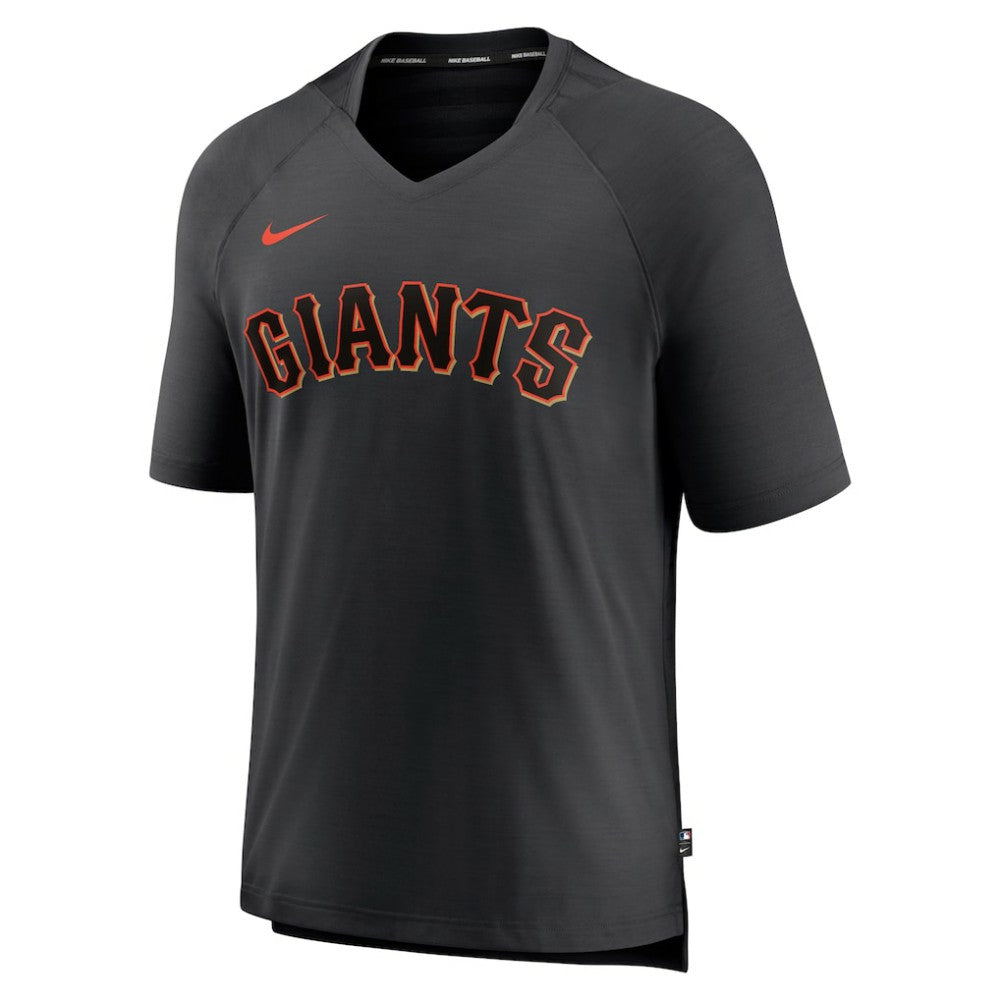 San Francisco Giants Nike Authentic Collection Pregame Raglan Performance V-Neck T-Shirt | MLB US