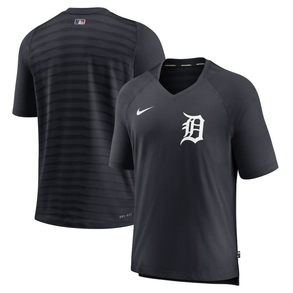 Detroit Tigers Nike Authentic Collection Pregame Raglan Performance V-Neck T-Shirt | MLB Outlet