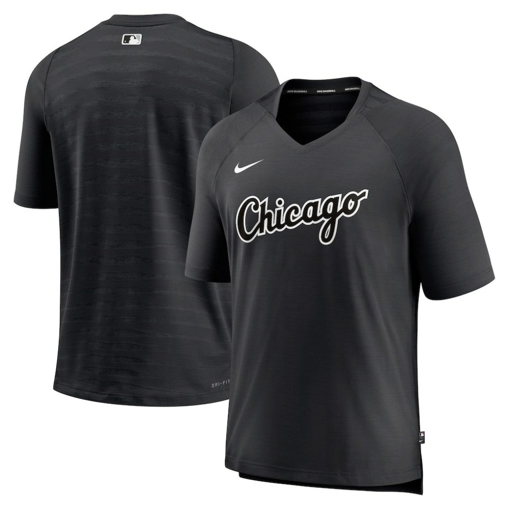 Chicago White Sox Nike Authentic Collection Pregame Raglan Performance V-Neck T-Shirt | MLB Near me