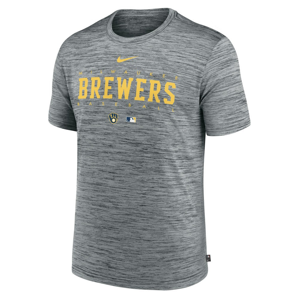 Milwaukee Brewers Nike Authentic Collection Velocity Performance Practice T-Shirt | MLB Sale