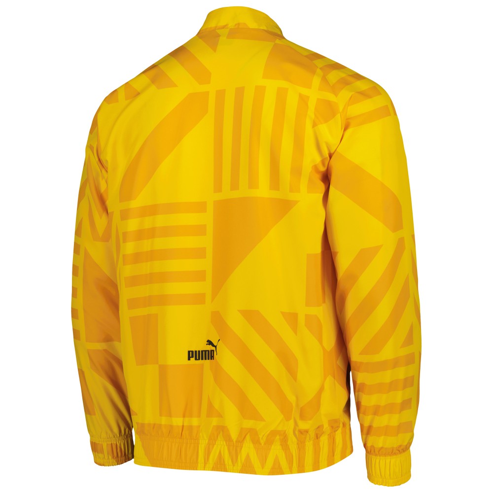 Manchester City Pre-Match Raglan Full-Zip Training Jacket Yellow - Puma