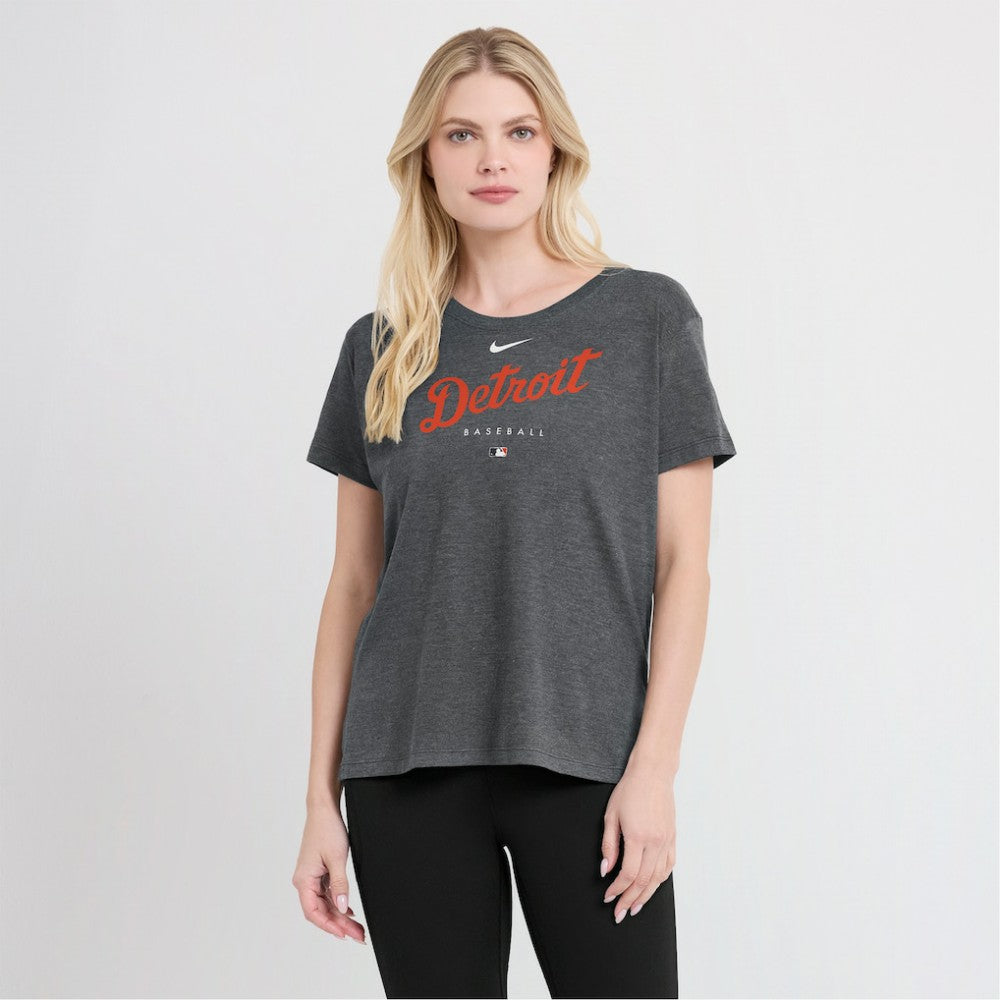 Detroit Tigers Nike Women's Authentic Collection Early Work Tri-Blend T-Shirt | MLB New