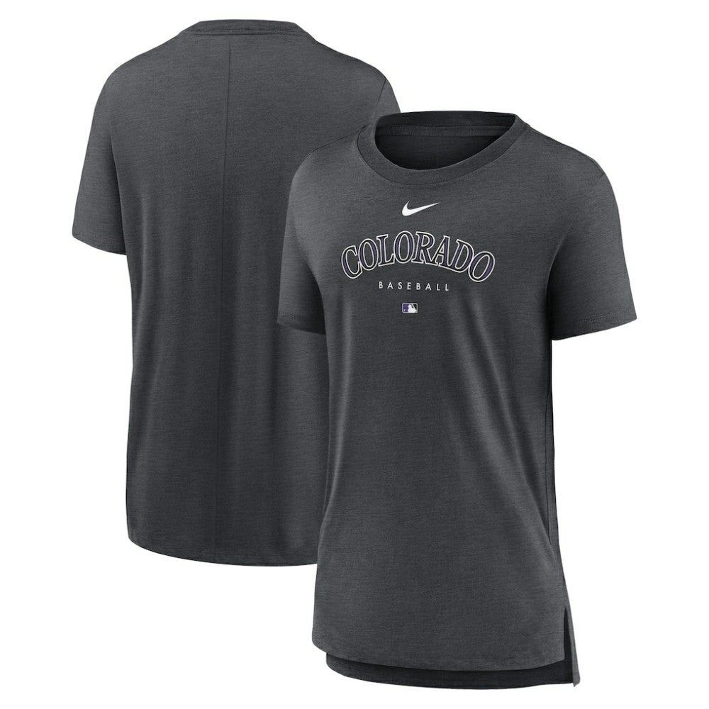 Colorado Rockies Nike Women's Authentic Collection Early Work Tri-Blend T-Shirt | MLB US