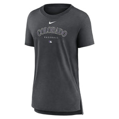 Colorado Rockies Nike Women's Authentic Collection Early Work Tri-Blend T-Shirt | MLB US