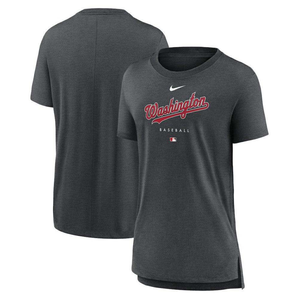 Washington Nationals Nike Women's Authentic Collection Early Work Tri-Blend T-Shirt | MLB On Sale