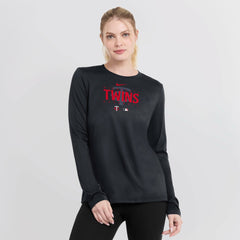 Minnesota Twins Nike Women's Authentic Collection Legend Performance Long Sleeve T-Shirt - | MLB Online