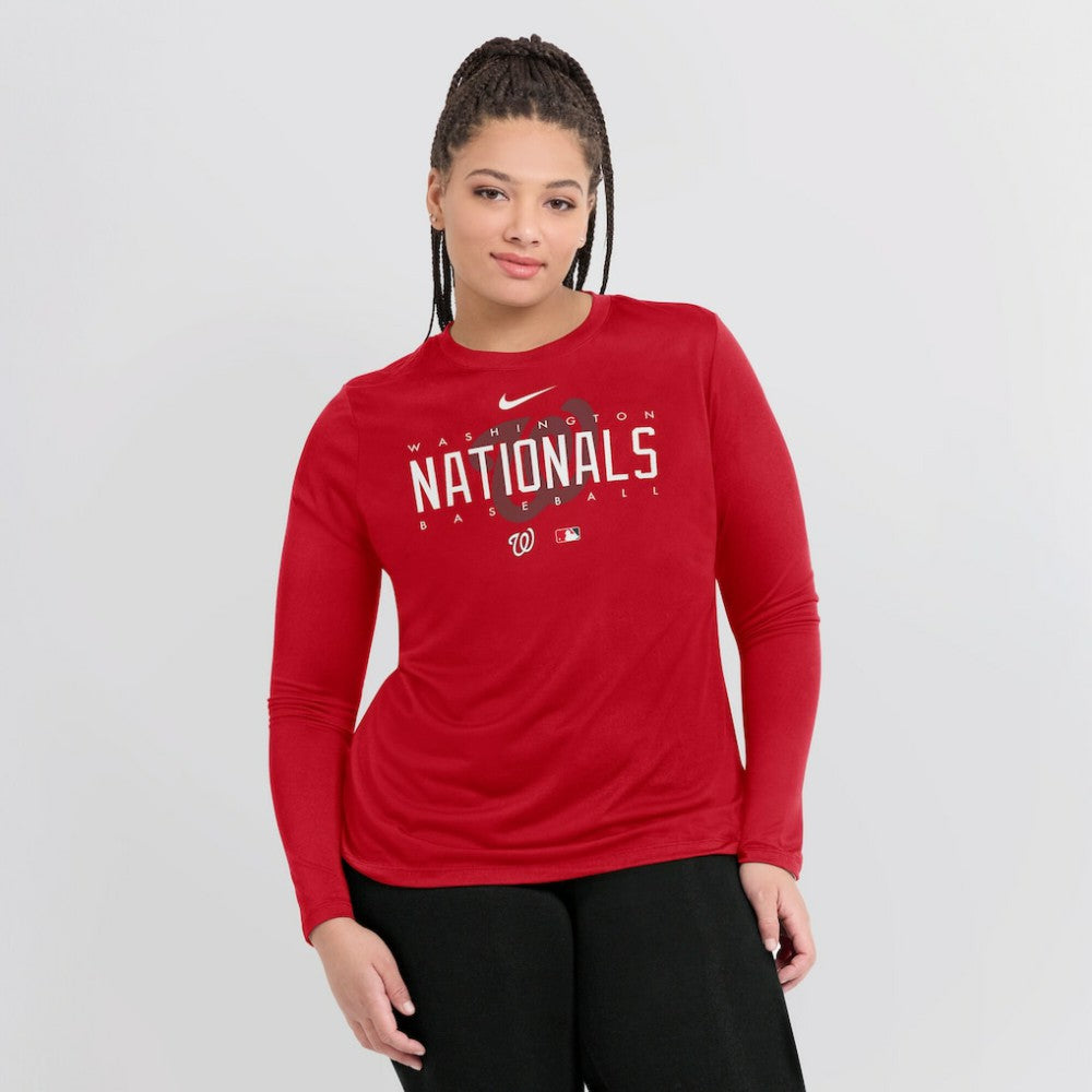 Washington Nationals Nike Women's Authentic Collection Legend Performance Long Sleeve T-Shirt | MLB Online