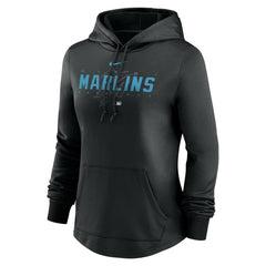 Miami Marlins Nike Women's Authentic Collection Pregame Performance Pullover Hoodie | MLB Outlet