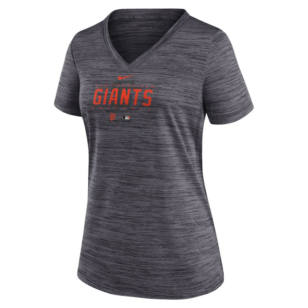 San Francisco Giants Nike Women's Authentic Collection Velocity Practice Performance V-Neck T-Shirt | MLB New