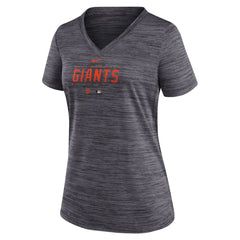 San Francisco Giants Nike Women's Authentic Collection Velocity Practice Performance V-Neck T-Shirt | MLB New