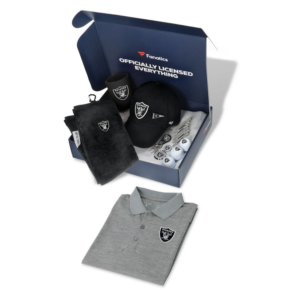 Las Vegas Raiders Fanatics WinCraft Pack Golf Themed Gift Box