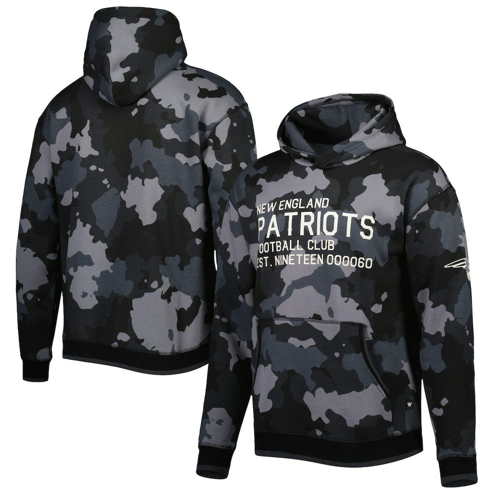 New England Patriots  The Wild Collective Camo Pullover Hoodie
