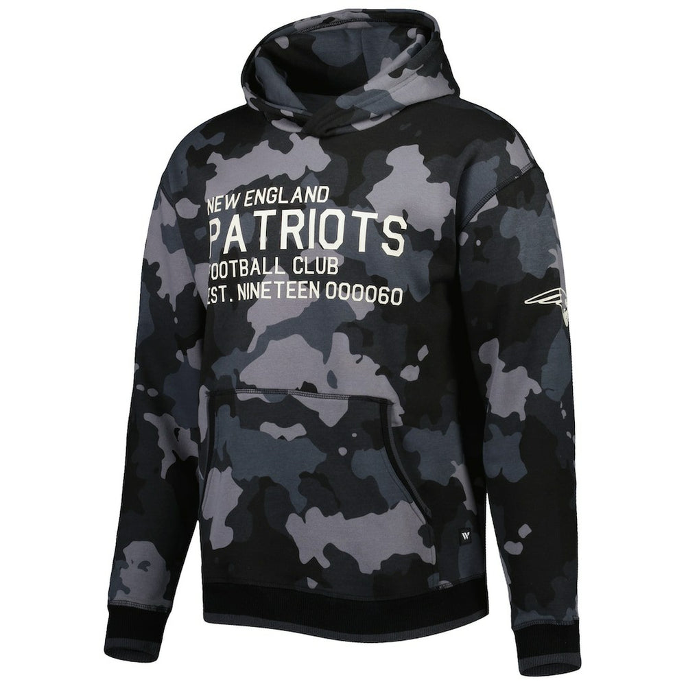 New England Patriots  The Wild Collective Camo Pullover Hoodie