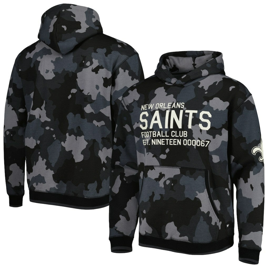 New Orleans Saints  The Wild Collective Camo Pullover Hoodie