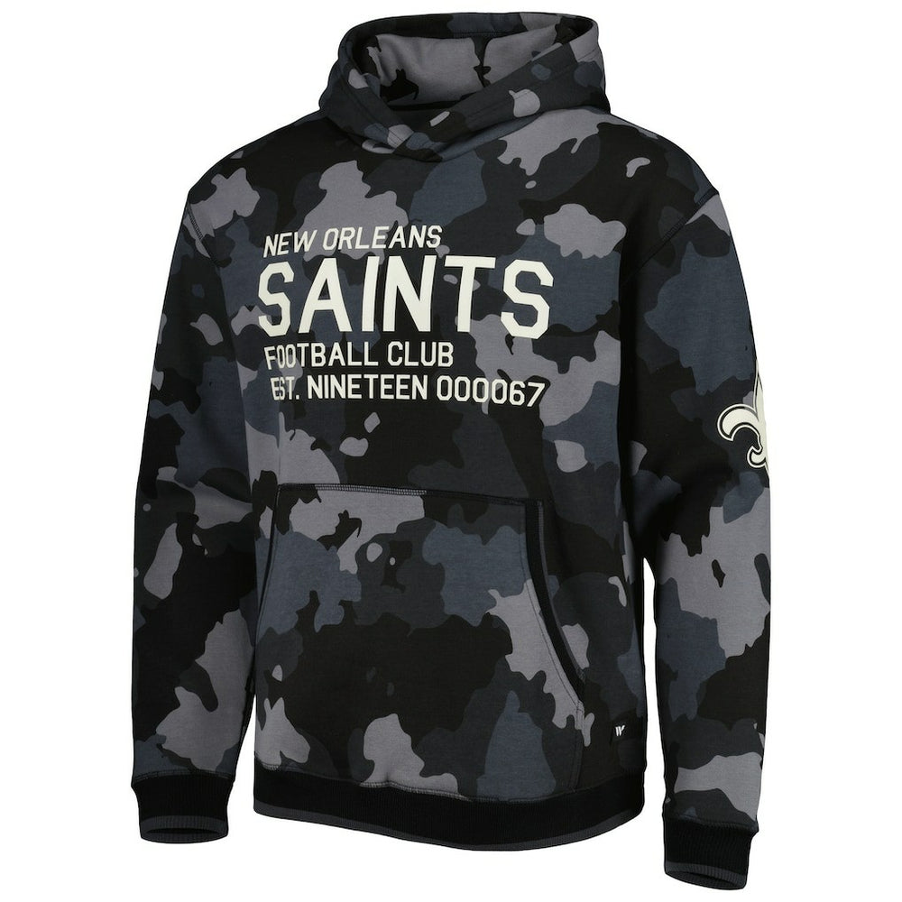 New Orleans Saints  The Wild Collective Camo Pullover Hoodie