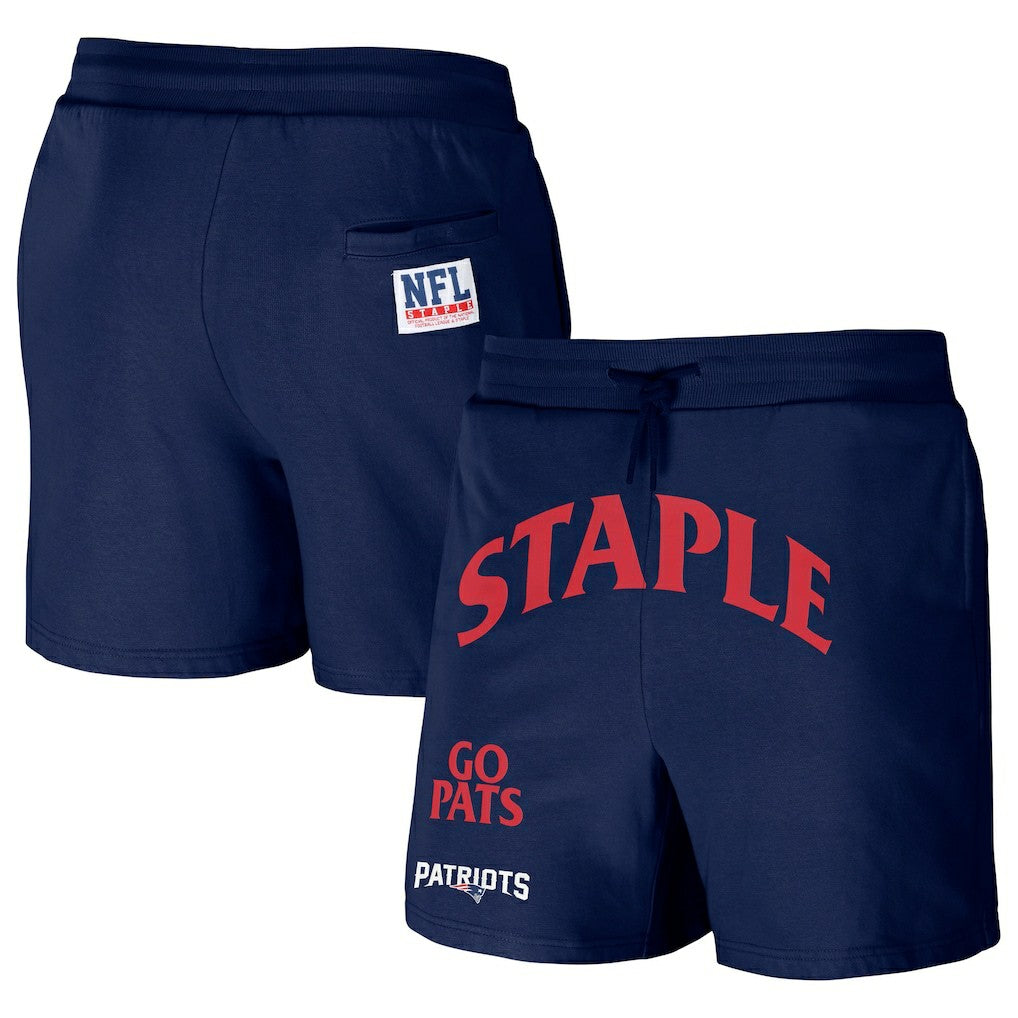 New England Patriots  NFL x Staple Throwback Vintage Wash Fleece Shorts