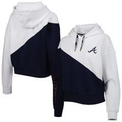 Atlanta Braves DKNY Sport Women's Bobbi Colorblock Pullover Hoodie | MLB Near me