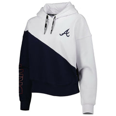 Atlanta Braves DKNY Sport Women's Bobbi Colorblock Pullover Hoodie | MLB Near me