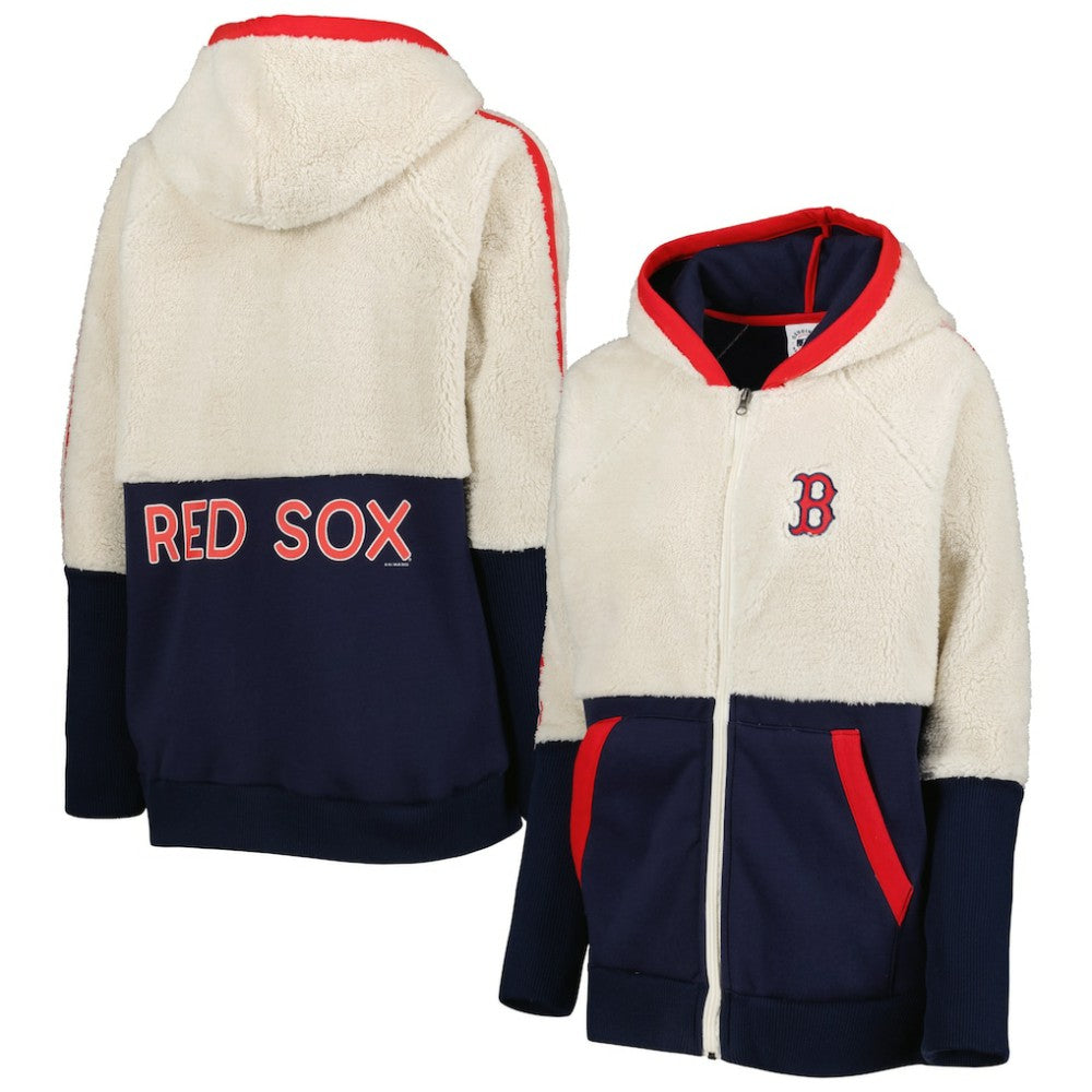Boston Red Sox G-III 4Her by Carl Banks Women's Shuffle It Raglan Full-Zip Hoodie | MLB Discount