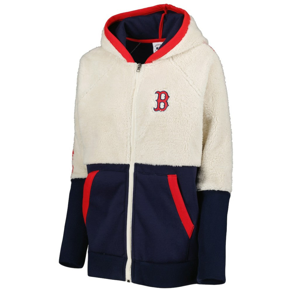Boston Red Sox G-III 4Her by Carl Banks Women's Shuffle It Raglan Full-Zip Hoodie | MLB Discount