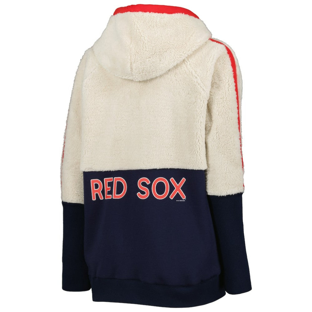 Boston Red Sox G-III 4Her by Carl Banks Women's Shuffle It Raglan Full-Zip Hoodie | MLB Discount