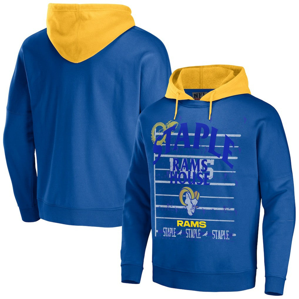 Los Angeles Rams  NFL x Staple Throwback Vintage Wash Pullover Hoodie