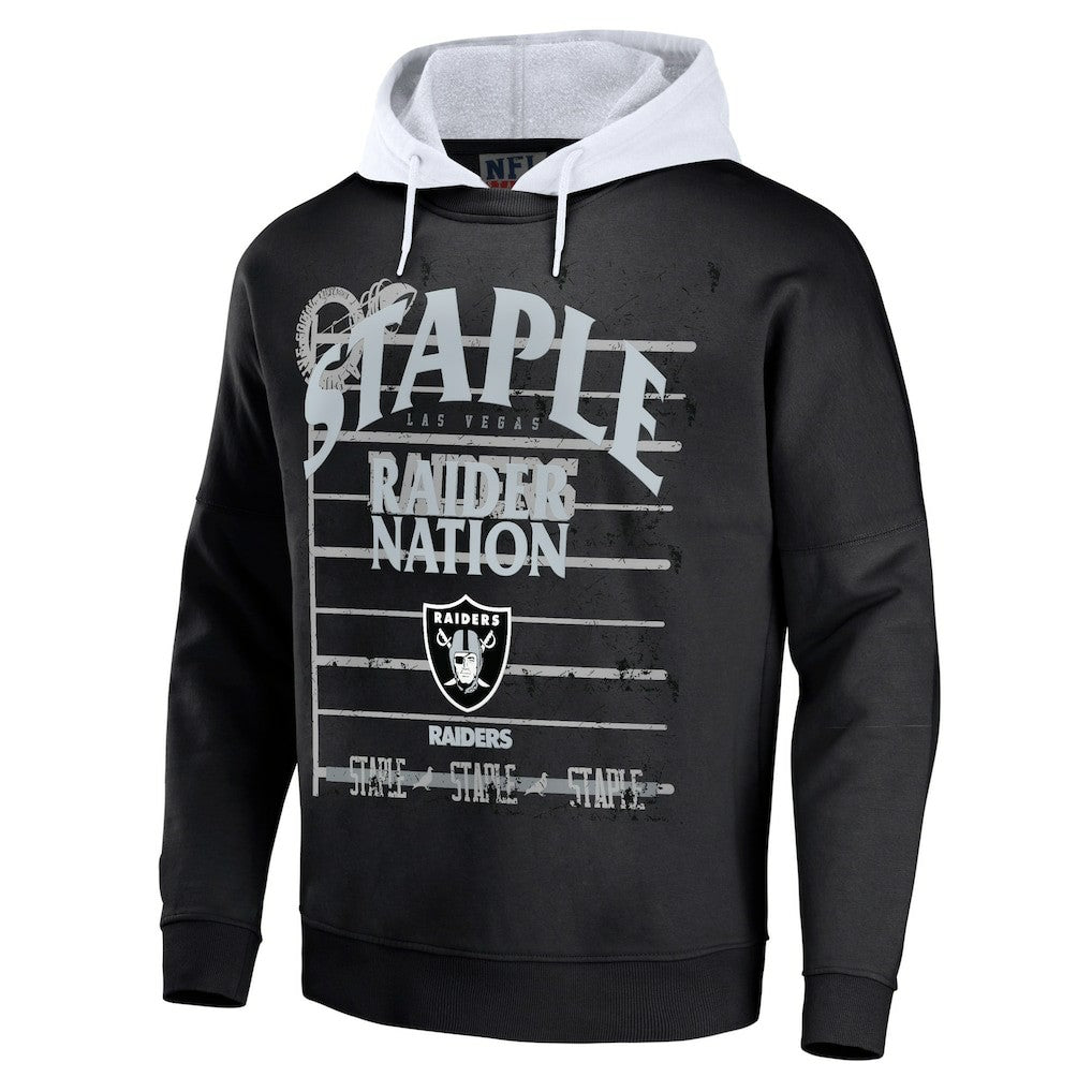 Las Vegas Raiders  NFL x Staple Throwback Vintage Wash Pullover Hoodie