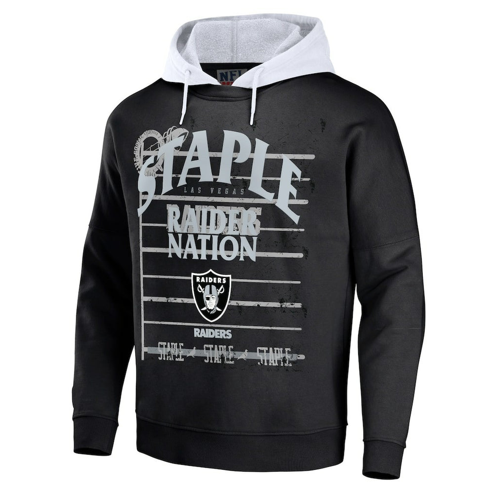 Las Vegas Raiders  NFL x Staple Throwback Vintage Wash Pullover Hoodie