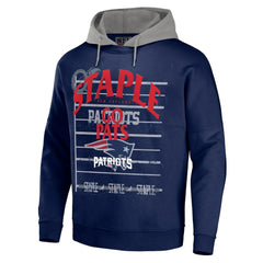 New England Patriots  NFL x Staple Throwback Vintage Wash Pullover Hoodie