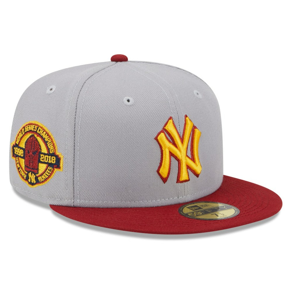 New York Yankees New Era World Series Champions Navy Undervisor 59FIFTY Fitted Hat | MLB On Sale