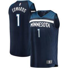 Anthony Edwards Minnesota Timberwolves 2021/22 Fast Break Replica Jersey Discount