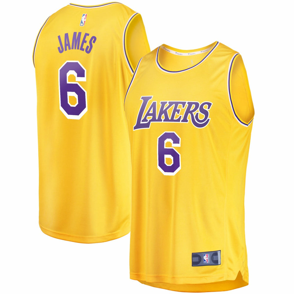 LeBron James Los Angeles Lakers 2021/22 Fast Break Replica Jersey On Sale