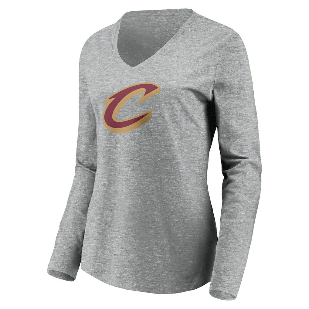 Cleveland Cavaliers Women's Primary Logo Team Long Sleeve V-Neck T-Shirt sale Online