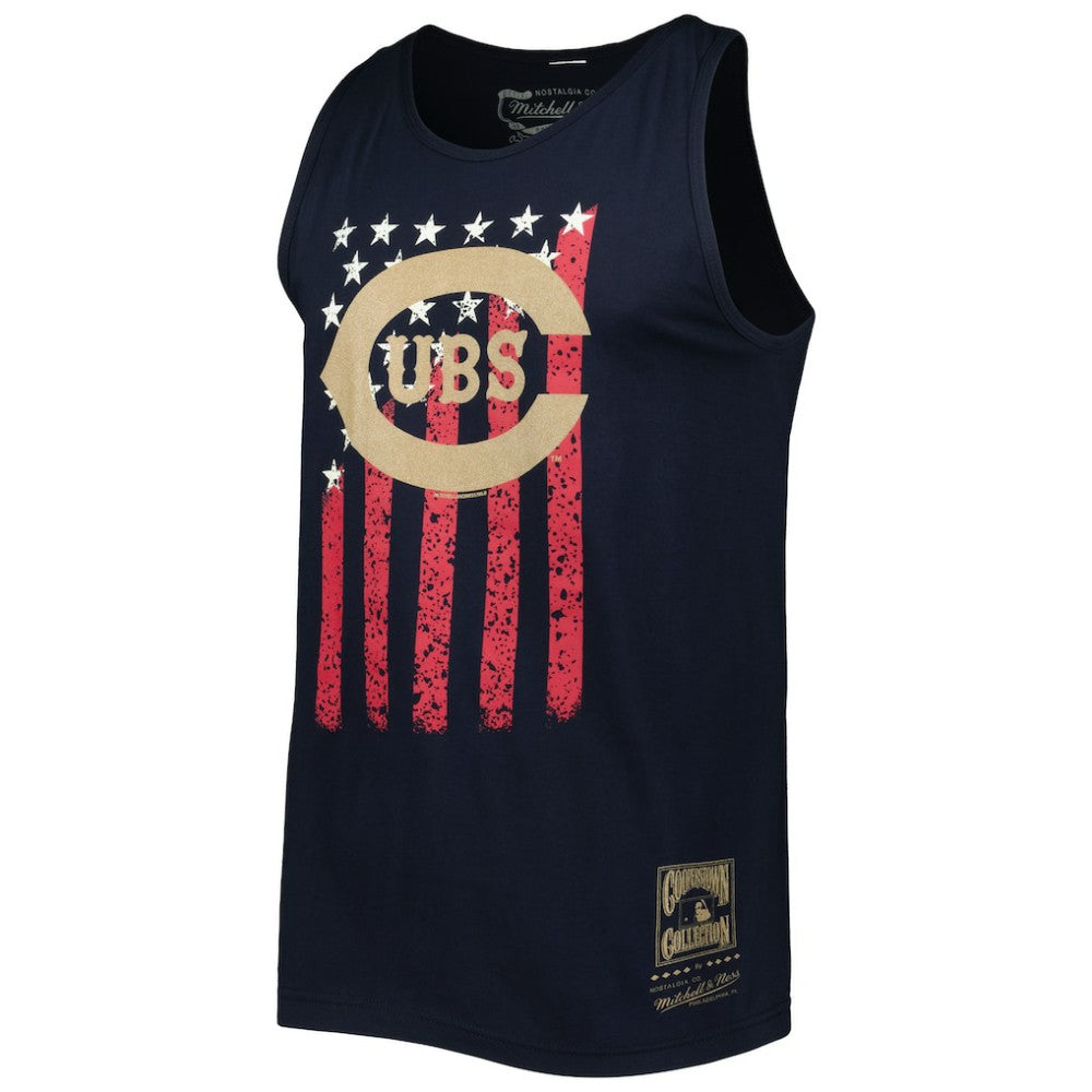 Chicago Cubs Mitchell & Ness Cooperstown Collection Stars and Stripes Tank Top | MLB Online