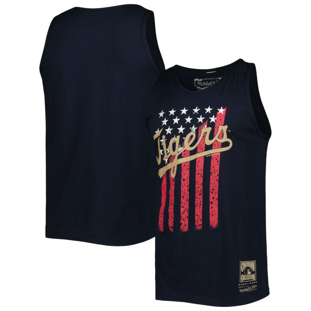 Detroit Tigers Mitchell & Ness Cooperstown Collection Stars and Stripes Tank Top | MLB Discount