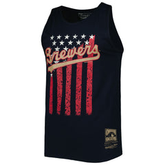 Milwaukee Brewers Mitchell & Ness Cooperstown Collection Stars and Stripes Tank Top | MLB Shop