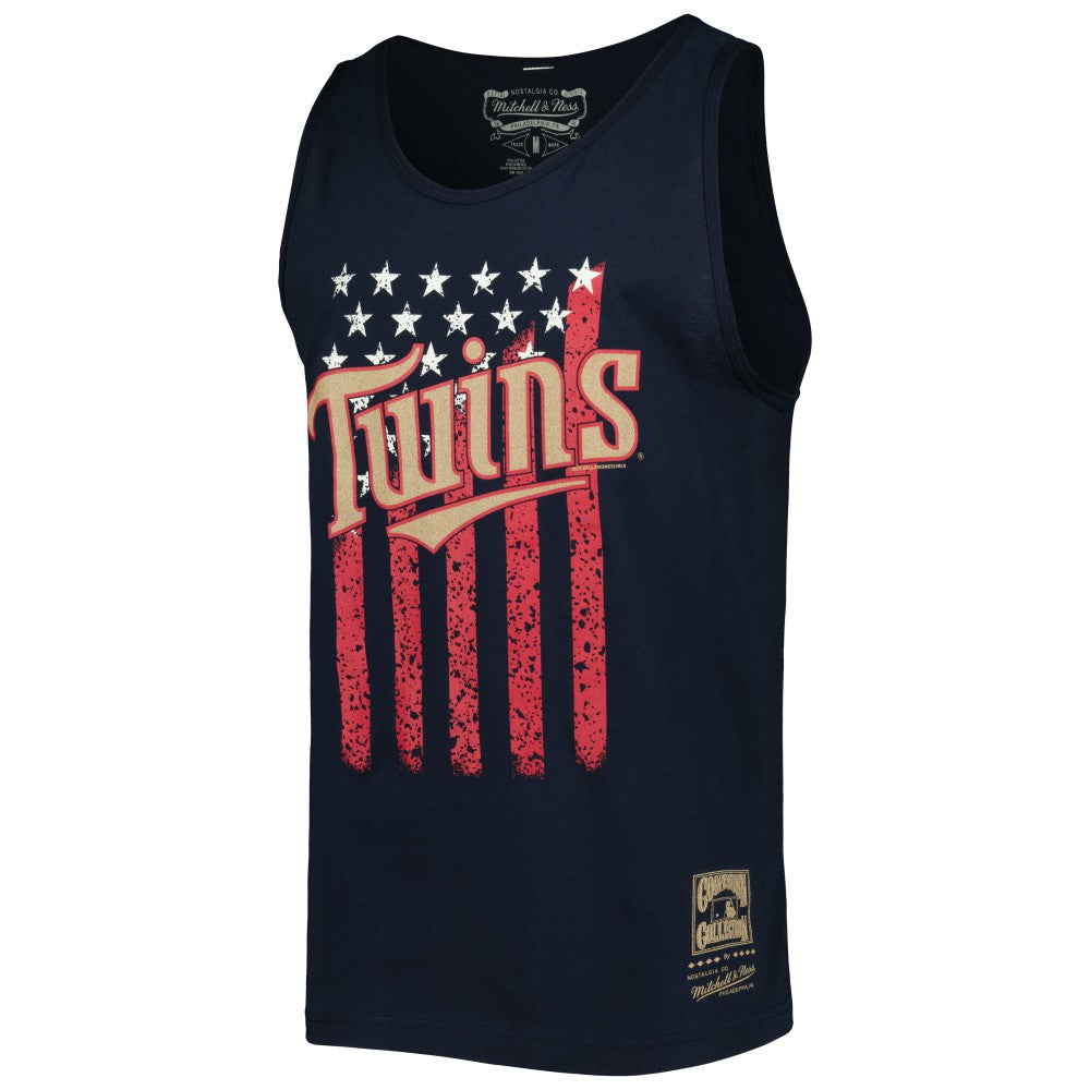 Minnesota Twins Mitchell & Ness Cooperstown Collection Stars and Stripes Tank Top | MLB Near me