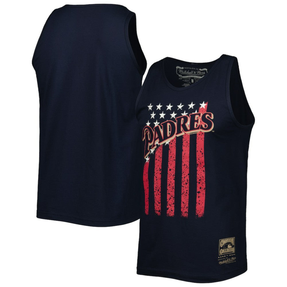 San Diego Padres Mitchell & Ness Cooperstown Collection Stars and Stripes Tank Top | MLB On Sale