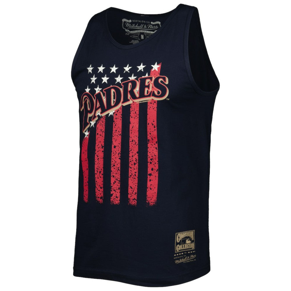 San Diego Padres Mitchell & Ness Cooperstown Collection Stars and Stripes Tank Top | MLB On Sale