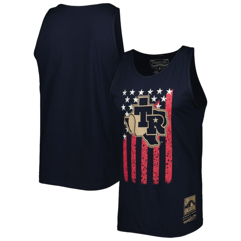 Texas Rangers Mitchell & Ness Cooperstown Collection Stars and Stripes Tank Top | MLB New