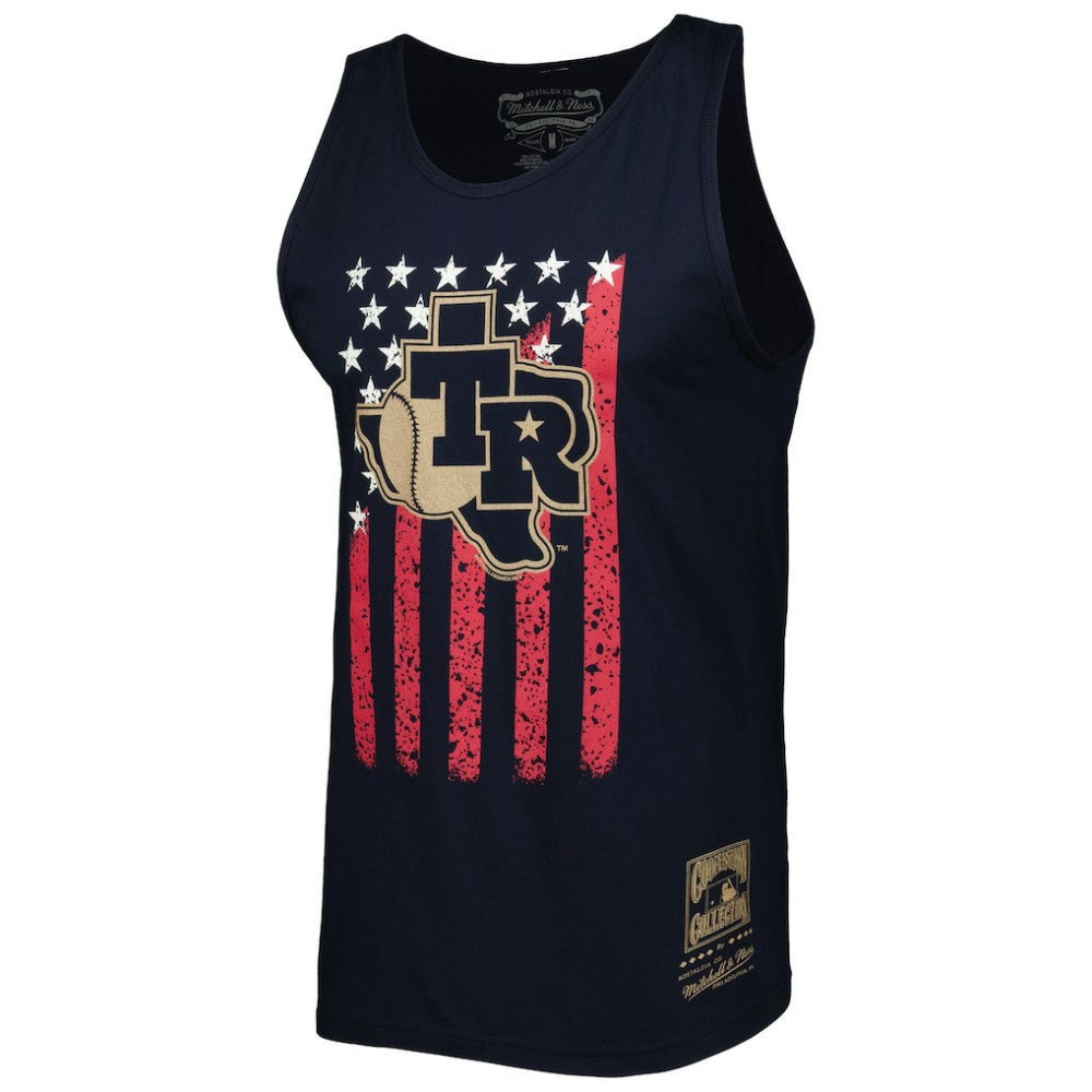 Texas Rangers Mitchell & Ness Cooperstown Collection Stars and Stripes Tank Top | MLB New