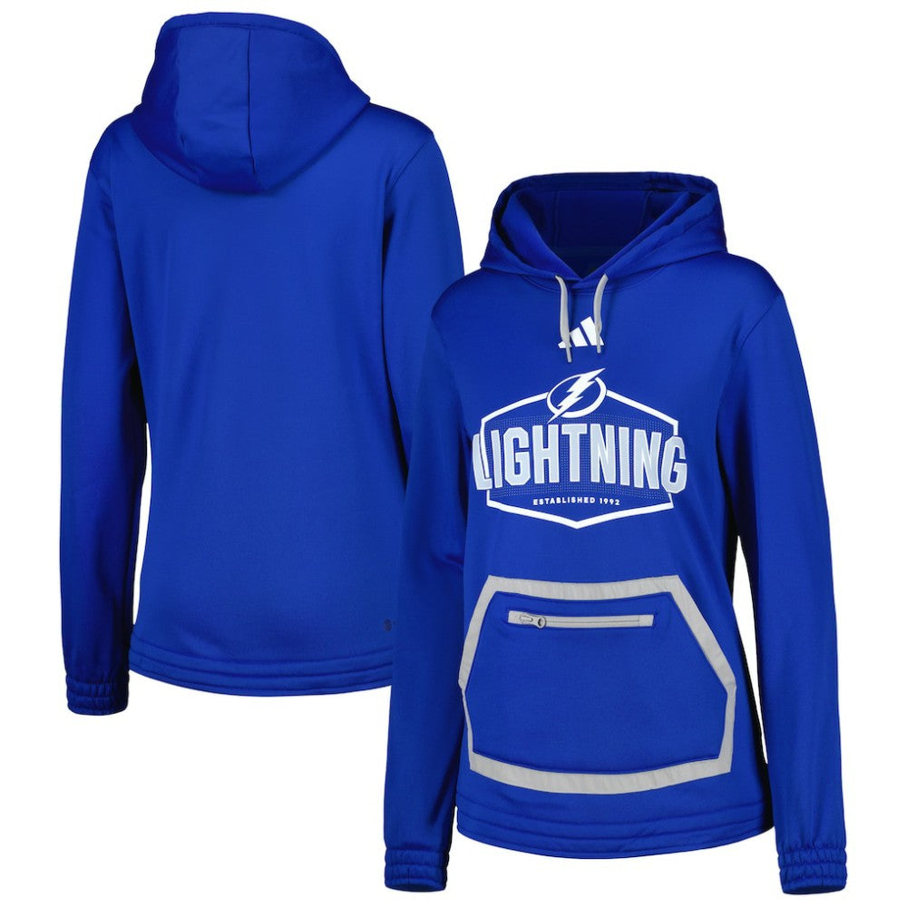 Tampa Bay Lightning adidas Women's Team Pullover Hoodie Discount