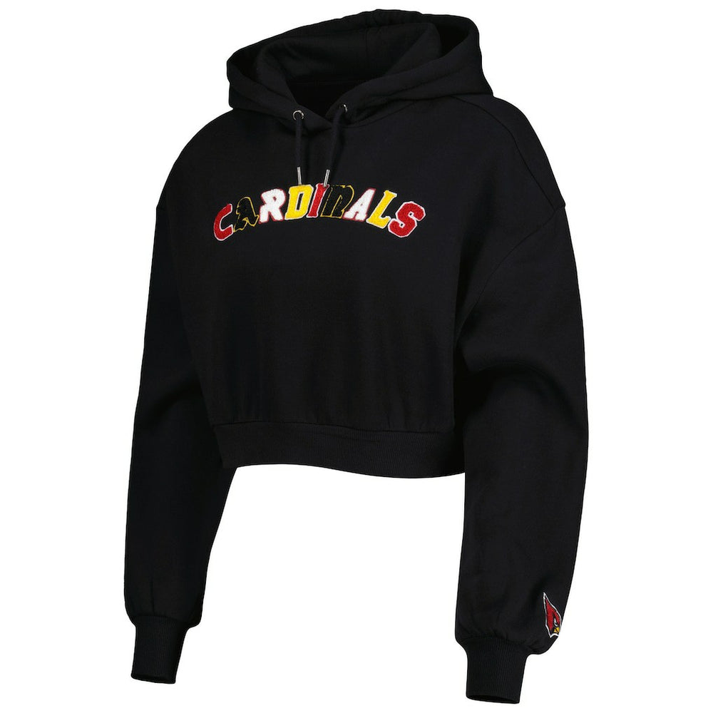 Arizona Cardinals  The Wild Collective Women's Cropped Pullover Hoodie