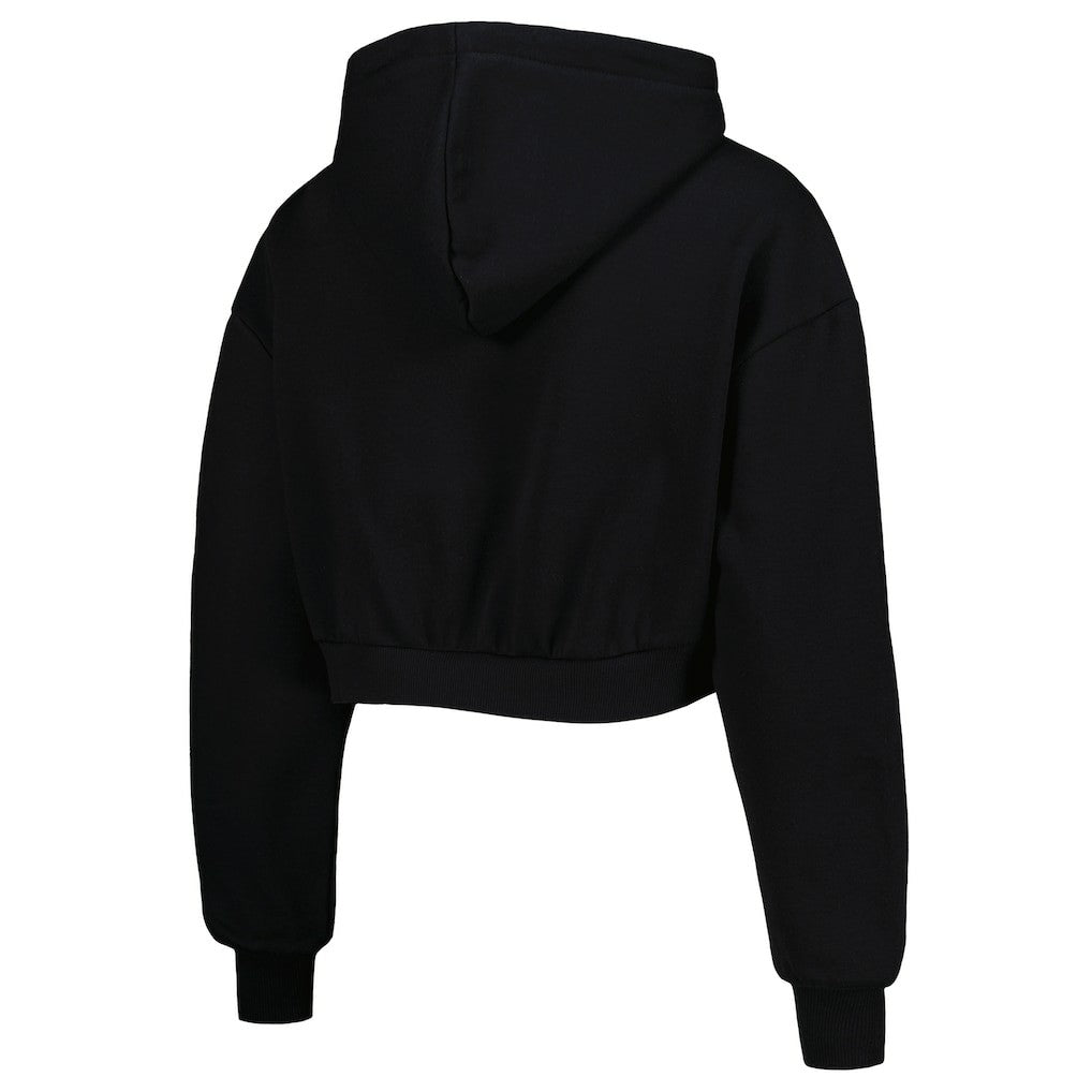 Baltimore Ravens  The Wild Collective Women's Cropped Pullover Hoodie