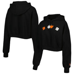 Cleveland Browns  The Wild Collective Women's Cropped Pullover Hoodie